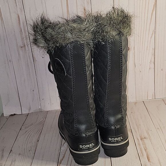 Sorel Tofino II Womens Waterproof Winter Snow Boots Black Stone Sz 6 1472591011 - Picture 2 of 11
